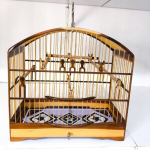 Gaiola para Coleiro Mosaico Preto e Branco