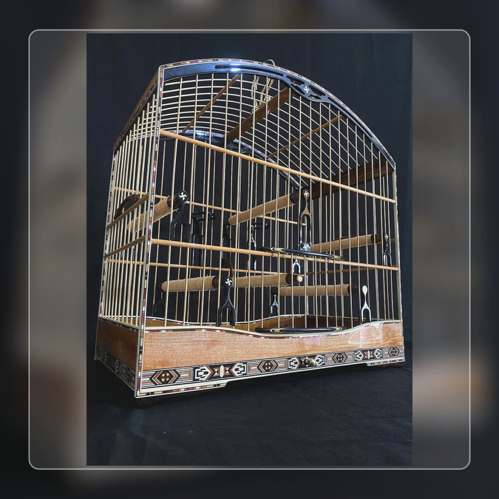 Gaiola para Trinca-Ferro Imperial Bronze com Marchetaria