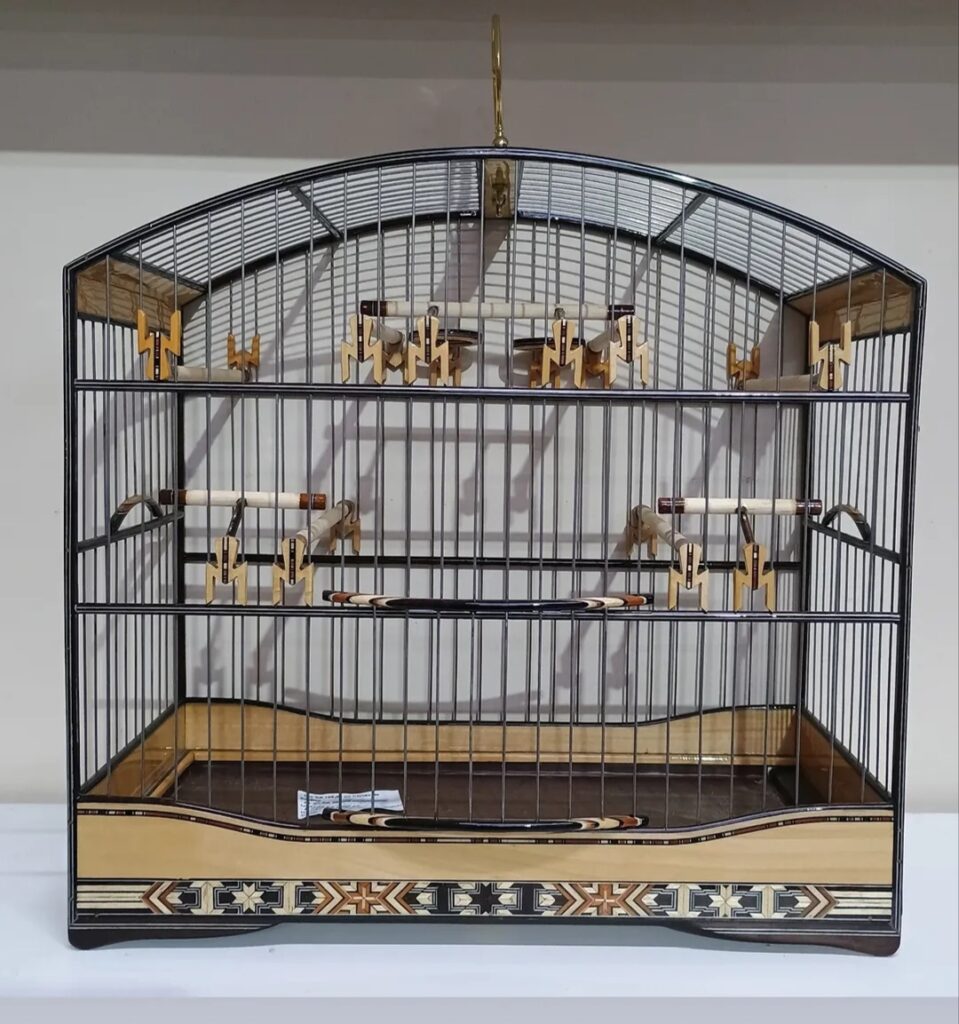Gaiola artesanal premium Clássica Nobre para coleiro